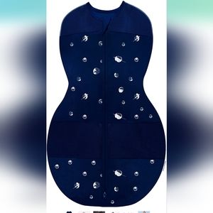 Sleep Pea Happiest Baby Swaddle - Blue Planets SIZE MEDIUM